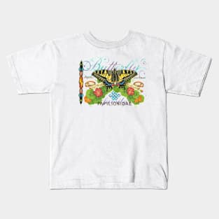 Illuminated Swallowtail Butterfly Kids T-Shirt